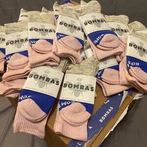 [50 pack] Bombas Rosepetal Marl Space Dye Triblock Medium Calf Socks